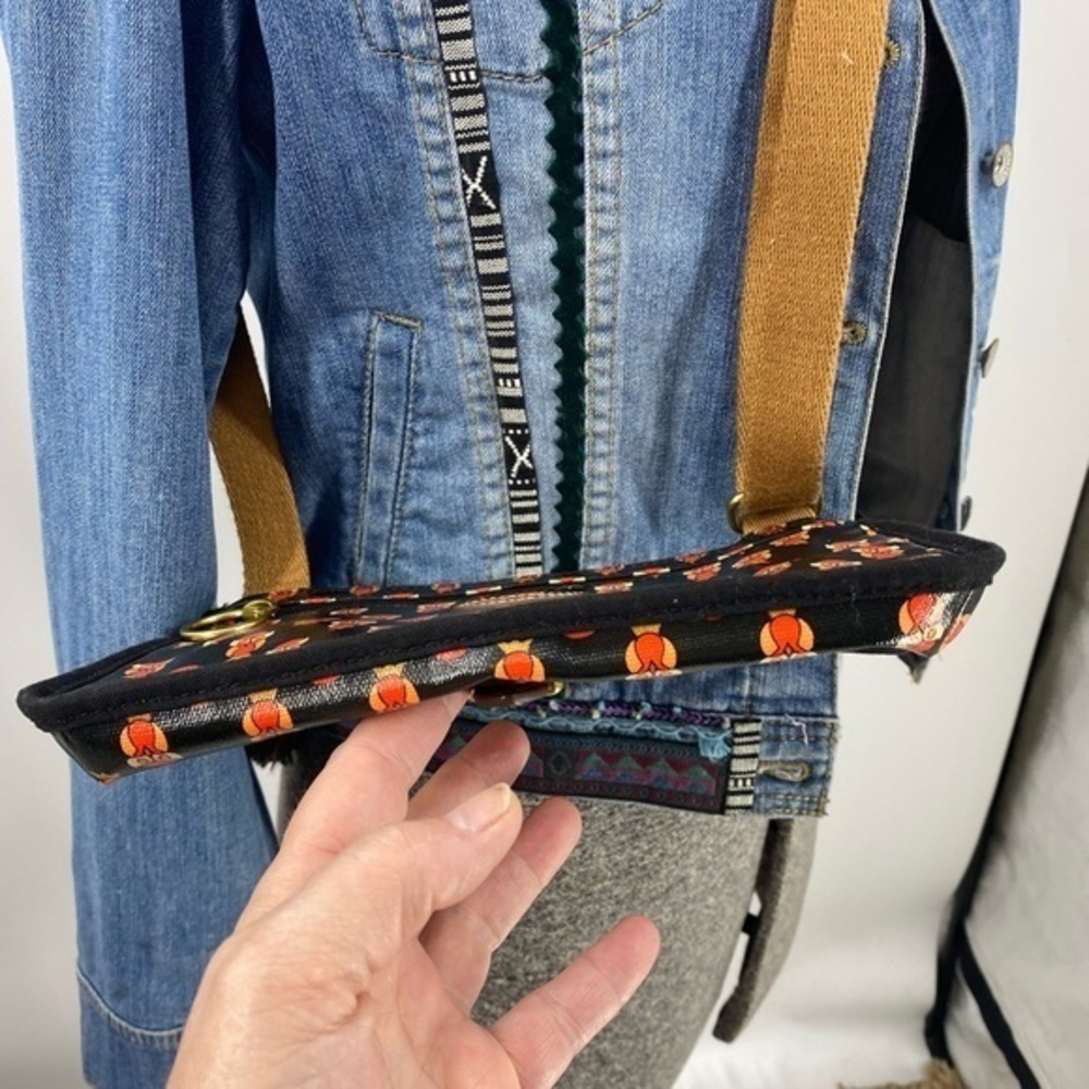 Fossil Canvas Coated Owl Print Adjustable Strap C… - image 6